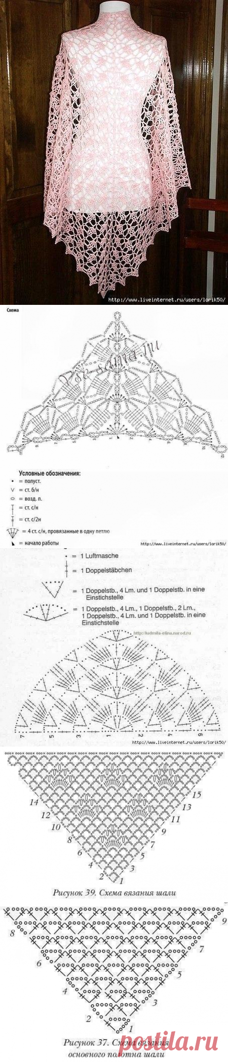 Схемы для шалей