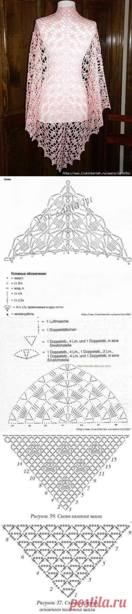 Схемы для шалей