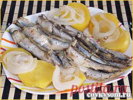 Мойва с картошкой без масла | Домашняя кулинария