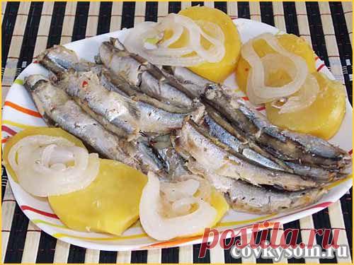 Мойва с картошкой без масла | Домашняя кулинария