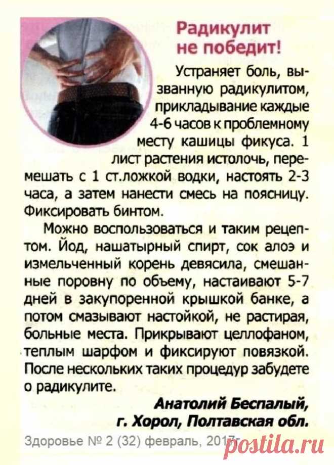 Радикулит не победит!