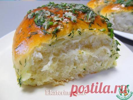 Пампушки с чесноком на кефире Кулинарный рецепт