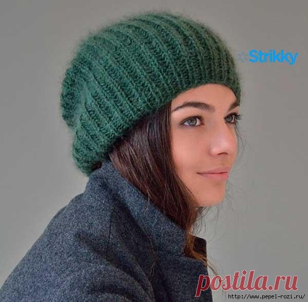 Шикарные шапки «Mist» из мохера от дизайнера Kim Hargreaves (2 варианта вязания)!