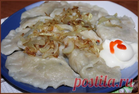 Постные вареники с картошкой и грибами - Записки домохозяйки