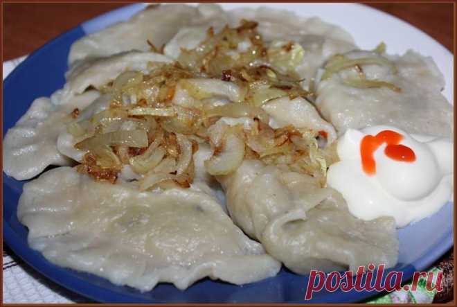 Постные вареники с картошкой и грибами - Записки домохозяйки