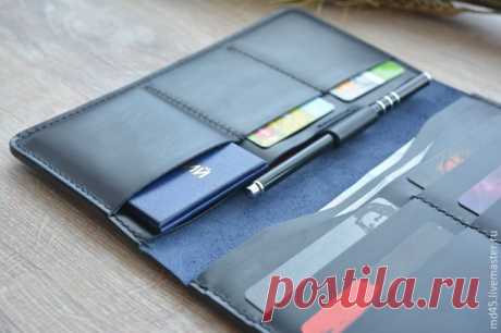 Изготавливаем простое портмоне из кожи