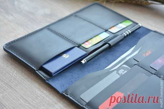 Изготавливаем простое портмоне из кожи