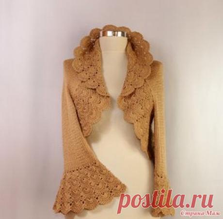 Болеро с длинным рукавом Приветствую всех вас! Меня зовут Виктория. Я очень люблю вязать крючком. Это мое хобби.