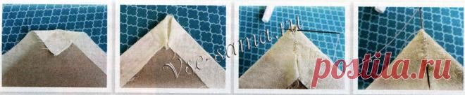 Как сделать идеально ровные уголки тканевой обложки - Основы кроя и шитья