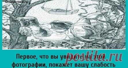 Первое, что вы увидите на этой фотографии, покажет вашу слабость