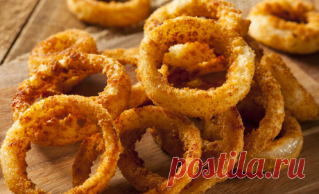 Луковые кольца: вкуснейшая минутная закуска