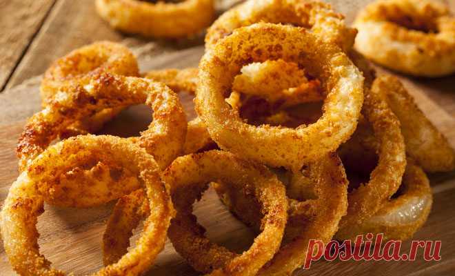 Луковые кольца: вкуснейшая минутная закуска