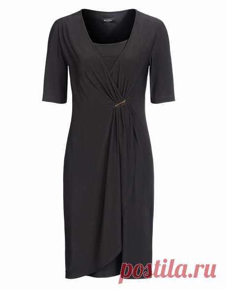 Jerseykleid in Wickeloptik | Steilmann | ADLER Mode Onlineshop