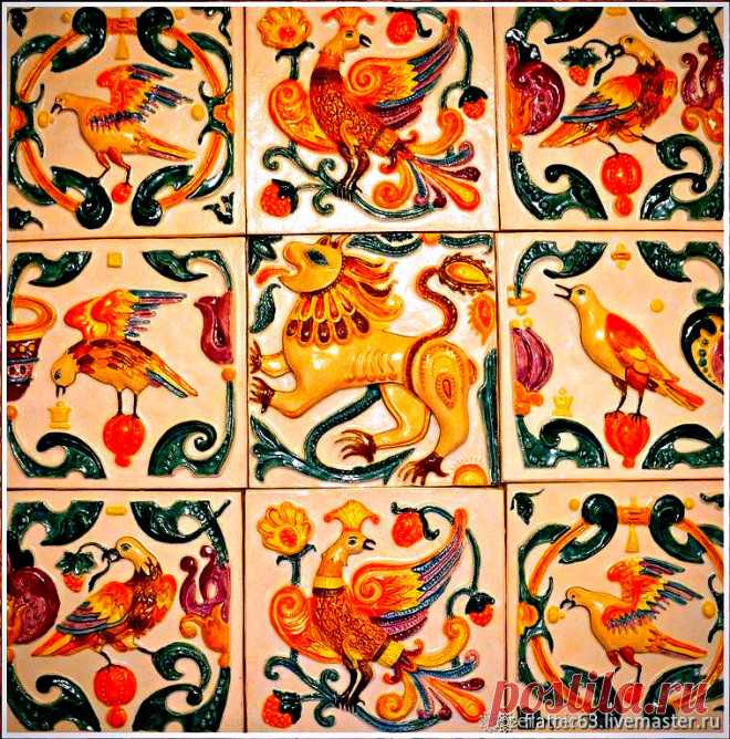 Изразцы фасадные, печные, каминные – заказать на Ярмарке Мастеров – 4LAE5RU | Плитка и изразцы, Тутаев