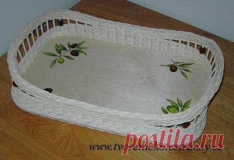 Вязание из pedigu и другие мои творения - Фотоальбом - И) Немного моего motání из pedigu - Подносы и корзины с жестким дном