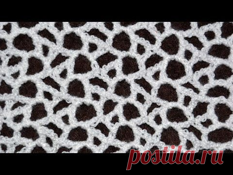 Видео урок узор "Сеточка" - Вязание - Страна Мам