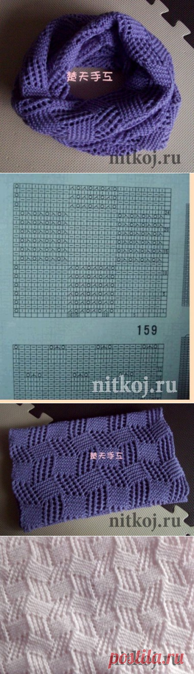 Вязаный снуд спицами » Ниткой - вязаные вещи для вашего дома, вязание крючком, вязание спицами, схемы вязания