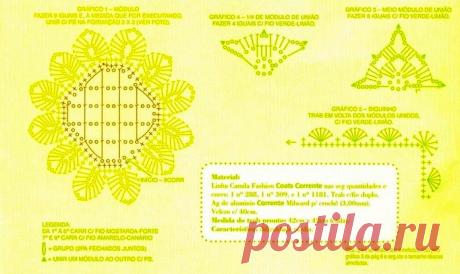 Ажурные подушки из квадратных мотивов — Рукоделие