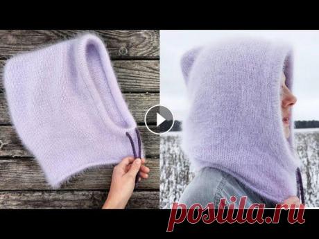 Капор из пуха норки спицами. Подробный мастер класс по вязанию капюшона из пряжи пух норки спицами. Подробный мастер класс по вязанию капюшона из пряжи пух норки спицами. мой вязальный Инстаграм @markovaknits дополнение к этому мастер классу с подроб...