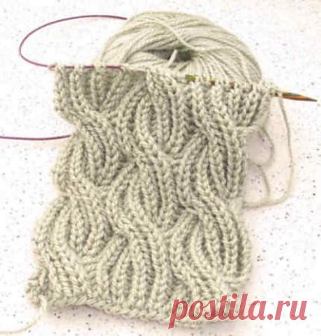 Шарф в технике Бриошь (BRIOCHE) (Вязание спицами) — Журнал Вдохновение Рукодельницы