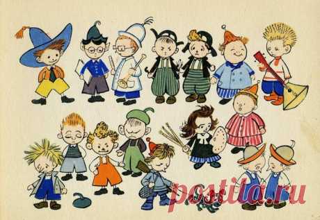 Приключения Незнайки и его друзей - Комплект открыток - Картинки счастливого детства