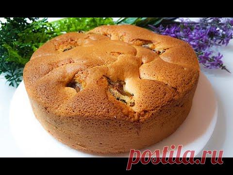 САМЫЙ ПРОСТОЙ И ОЧЕНЬ ВКУСНЫЙ ПИРОГ ШАРЛОТКА СО СЛИВАМИ.