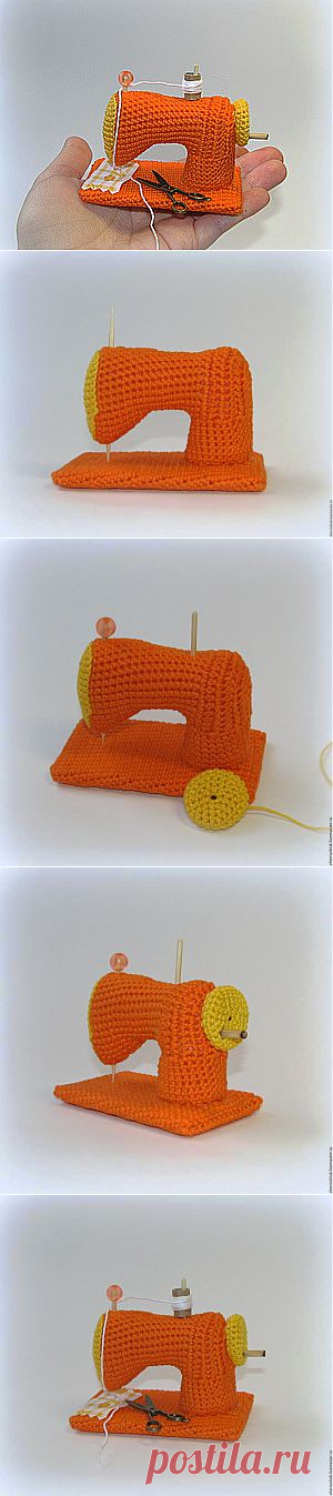Вяжем миниатюрную швейную машину - Ярмарка Мастеров - ручная работа, handmade