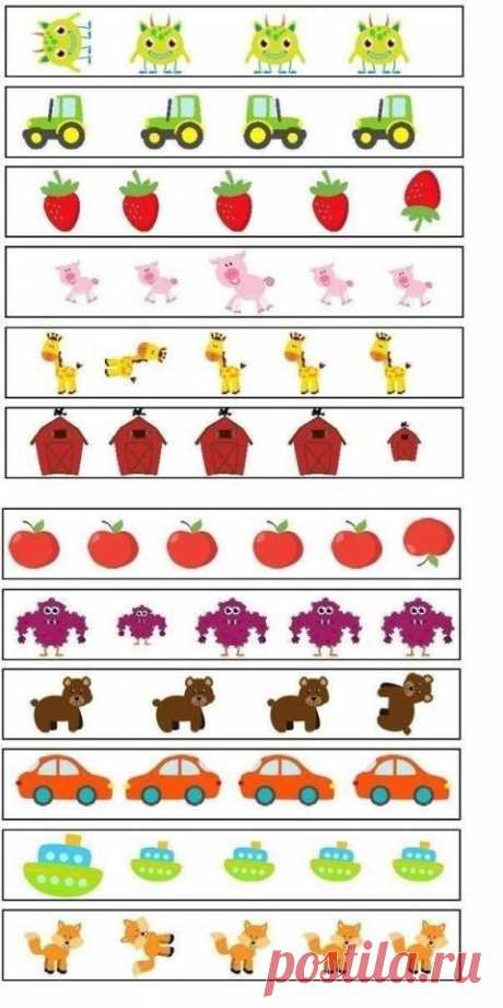 Игра &quot; Найди лишнее &quot; - Поделки с детьми | Деткиподелки