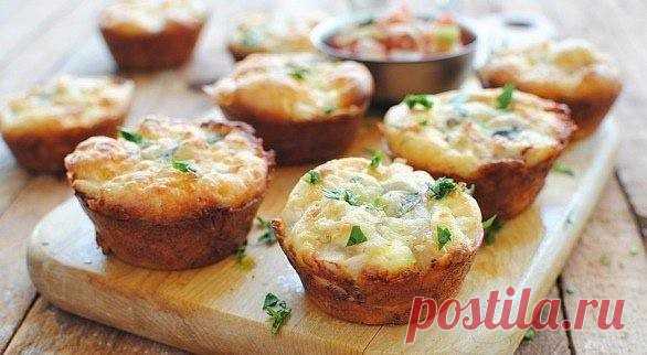 Куриные маффины с сыром