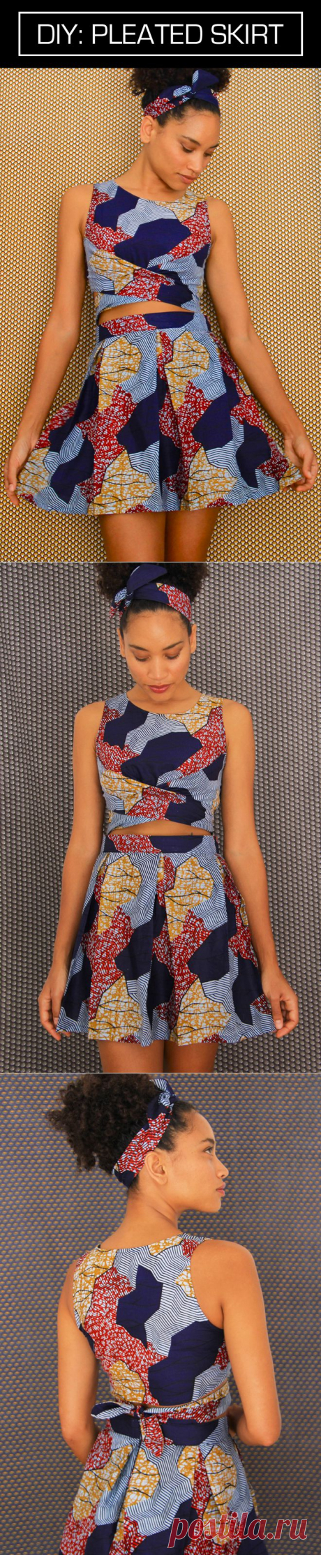 The Felted Fox: AFRICAN PLEATED SKIRT DIY