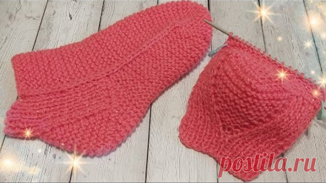 БЕСШОВНЫЕ носки на трёх спицах ✅ с удобной пяткой ☝️ как мы любим 🥰