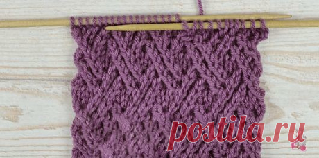 Сложный двойной диагональный узор
Число петель в узоре кратно 6 плюс 4 петли.
Условные обозначения:
НЛ (наклон влево): ввести правую спицу как в лицевую за заднюю стенку во 2-ю петлю (из двух следующих) на левой спице, захватить нить и вытянуть петлю, затем ввести правую спицу в обе следующие петли как в лицевую за задние стенки, захватить нить и вытянуть петлю (= 2 петли с наклоном влево).
НП (наклон вправо) = ввести правую спицу в две следующие петли как в лицевую за...