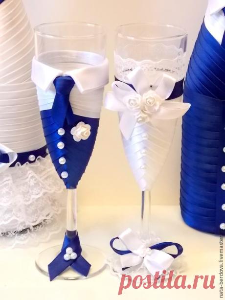 Acheter Décoration pour les boissons de mariage "La mariée et le marié" dans la boutique en ligne à la Foire des Maîtres
