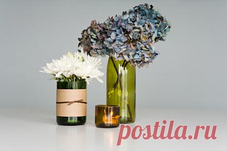 Как отрезать любую часть стеклянной бутылки при помощи нитки