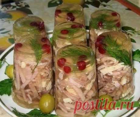 Заливное в стаканчике