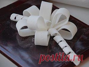 Бантик на торт. Мастер-класс..