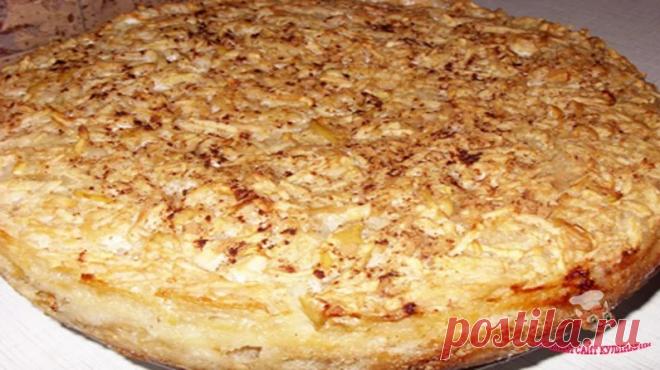 БОЛГАРСКИЙ ЯБЛОЧНЫЙ ПИРОГ - НИКАКОЙ ГРЯЗНОЙ ПОСУДЫ И ВОЗНИ С ТЕСТОМ Может пи...