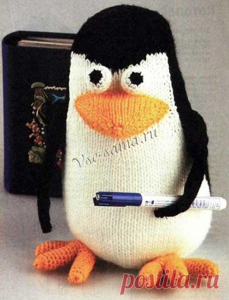 Пингвин из мультфильма Мадагаскар - Вязаная игрушка