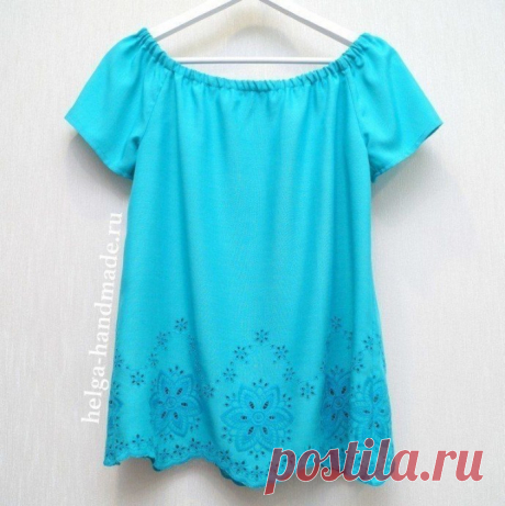 ​Лёгкая в пошиве блузка по простой выкройке