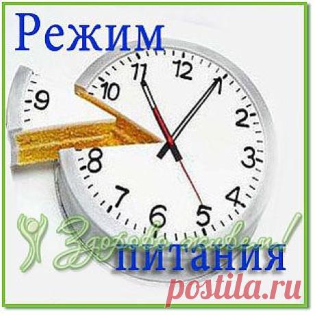 Правильный режим питания для похудения и здоровья.