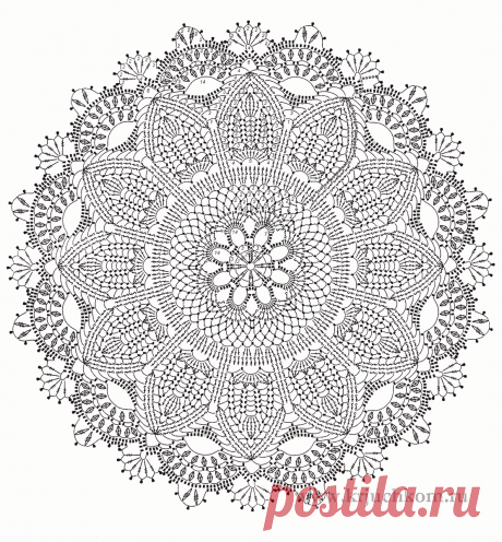 Красивые салфетки крючком
