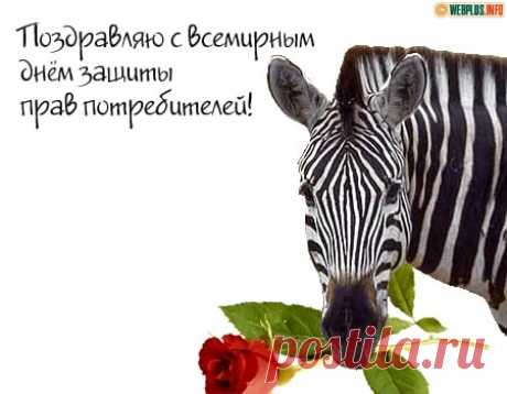 Сегодня поздравляю
Планеты нашей жителей
С всемирным днем защиты
Всех прав потребителей.