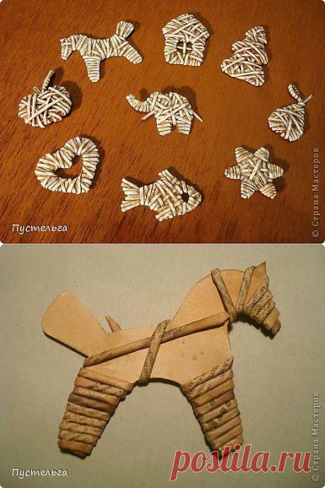 Плетение из газет. Лошадка и другие Бумажные Пряники для елочки. Обсуждение на LiveInternet