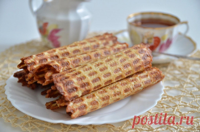 Вафельные трубочки в вафельнице рецепт с фото пошагово - 1000.menu