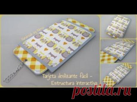 Deslizante doble más fácil  - Estructura interactiva - Scrapbooking