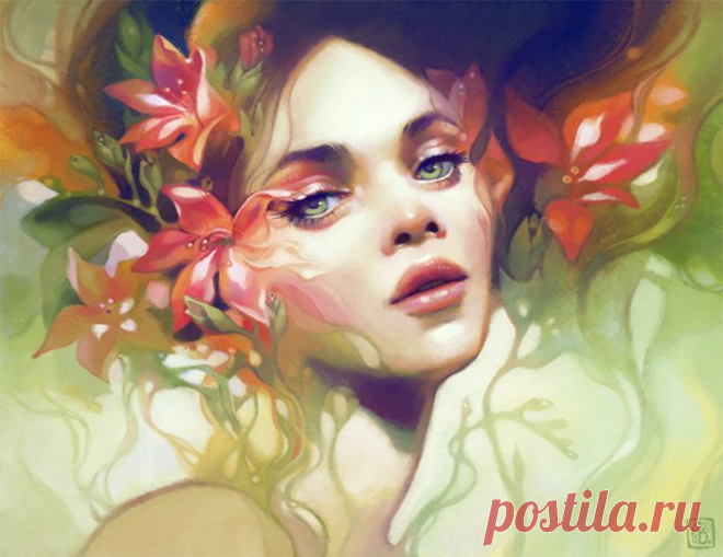 Сказочные женские портреты от художницы Anna Dittmann | Живопись | Арт