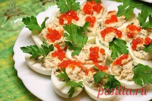 Фаршированные яйца – 25 вариантов для начинки | Вкусные рецепты