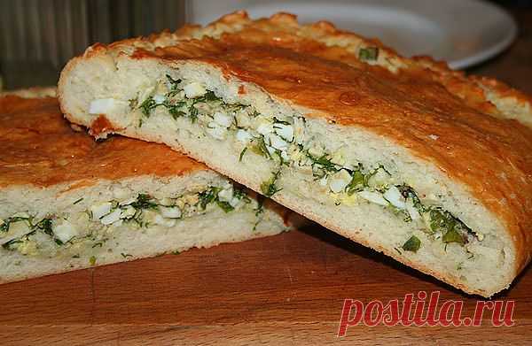 Пирог с яйцом и зелёным луком « Пьяный повар