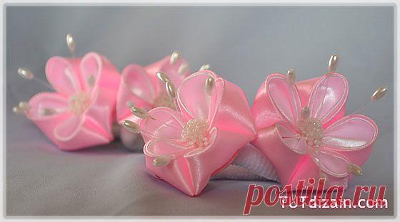 Мастер-класс по созданию цветов в технике канзаши » Планета рукоделия