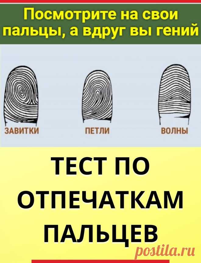 Тест по отпечаткам пальцев